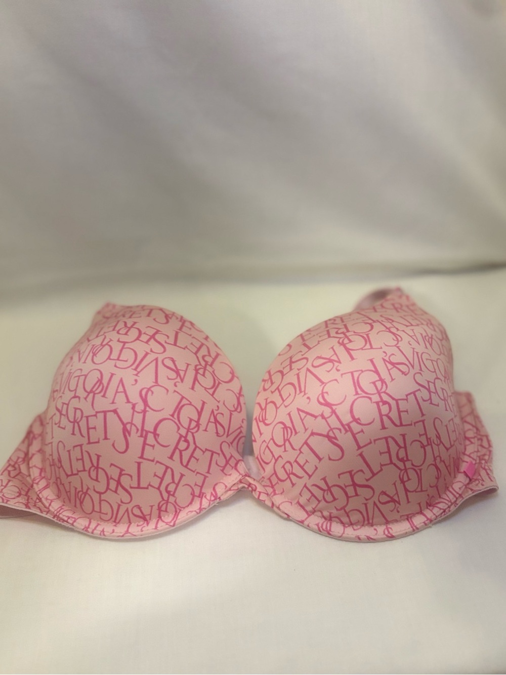 Victoria's Secret Pink All-Over Logo Padded Bra